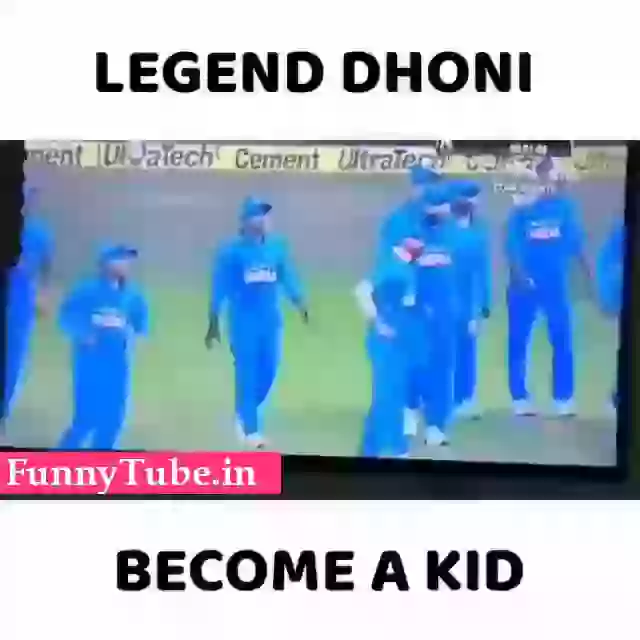 When Dhoni Become A Kid On Field