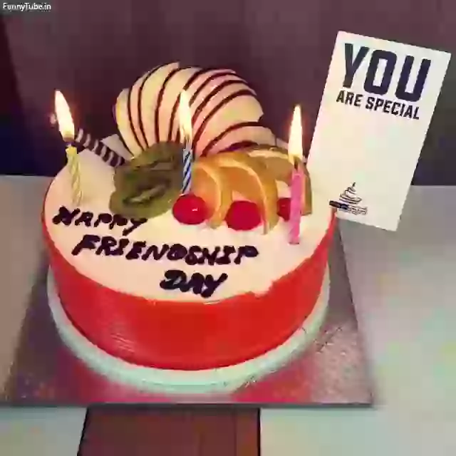 You are special friendship day cake greeting GIF